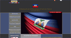 Desktop Screenshot of ambassadehaitifrance.org