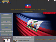 Tablet Screenshot of ambassadehaitifrance.org